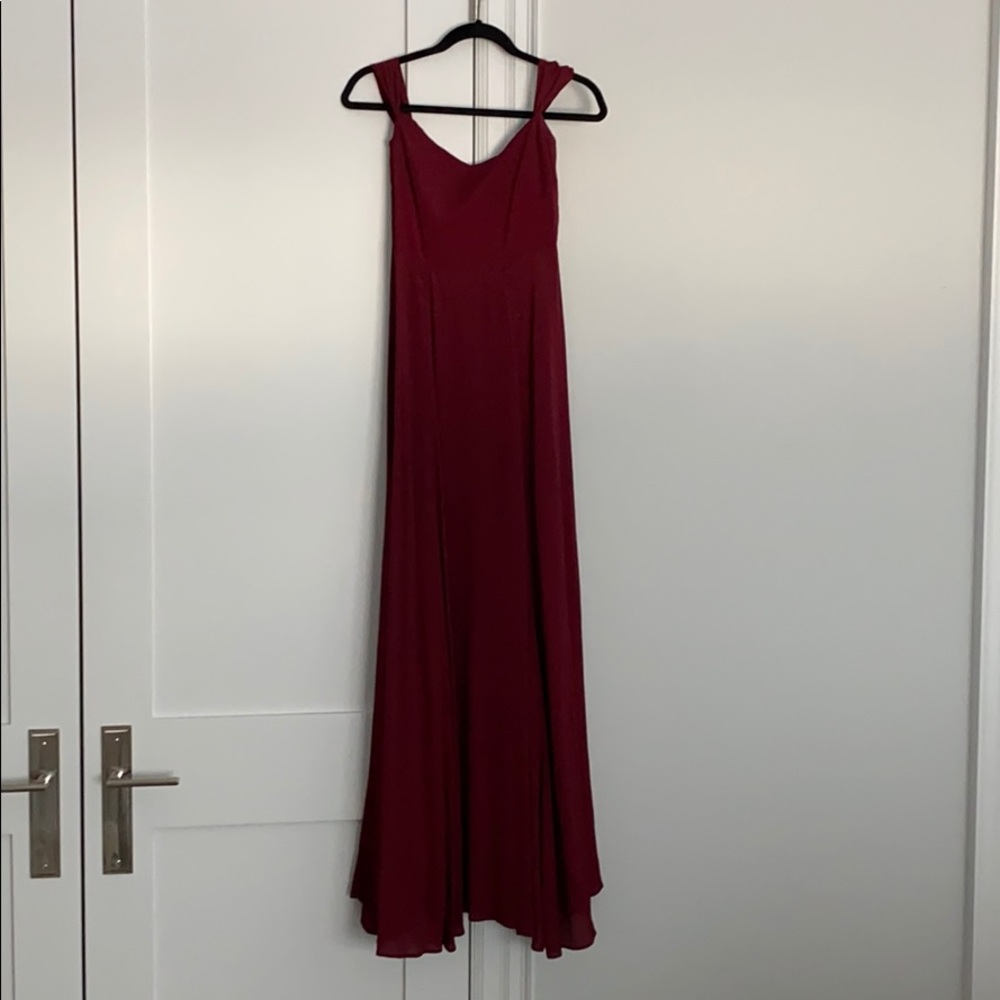 Reformation Purple Off Shoulder Dress